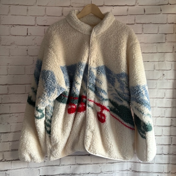 Goodfellow & Co Other - Goodfellow & Co Cream Fleece Mountain Ski Jacket